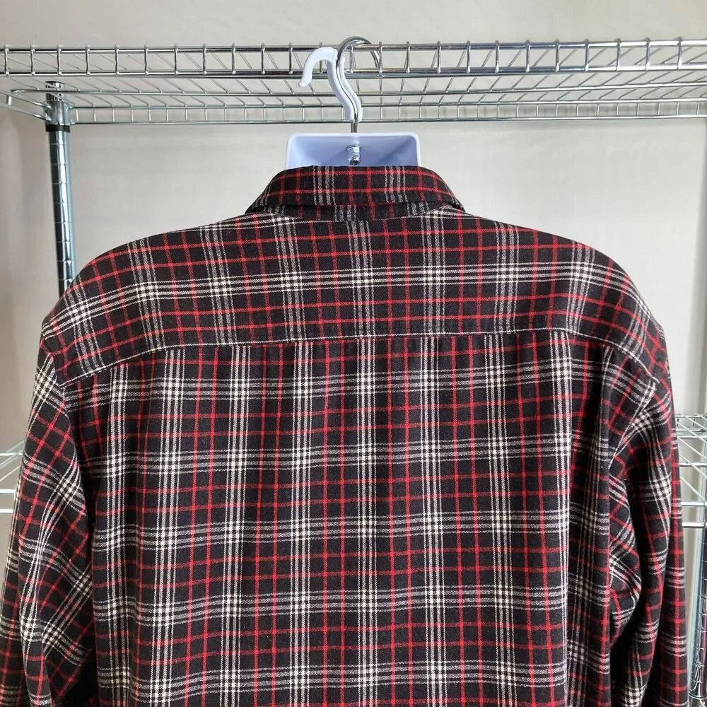 Ralph Lauren Polo Sport Men’s Wool Blend Red Plaid Preppy Layers Shacket‎ Size L